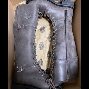 Harley-Davidson Women's Beechwood Work Motorcycle Boot Size 7 Stone